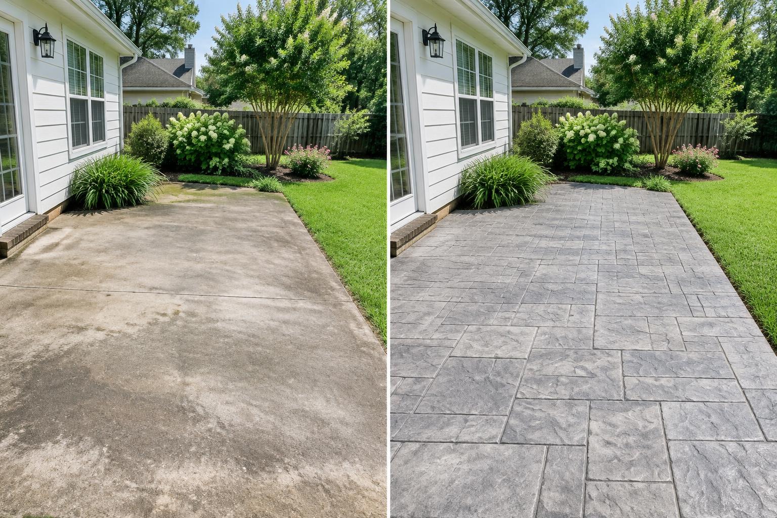 Illustrative decorative concrete after example